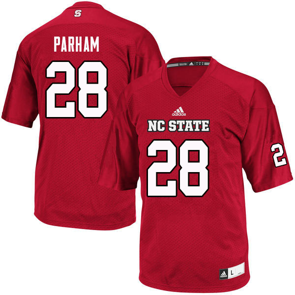 Men #28 Dylan Parham NC State Wolfpack College Football Jerseys Sale-Red